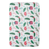Tapis De Bain Noël Hollies, chapeaux et Sucres de canne (devant Vertical)