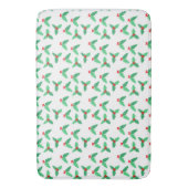 Tapis De Bain Noël Holly Feuille grand bain Mat (devant Vertical)