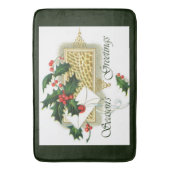 Tapis De Bain Noël Joyeuses Fêtes (devant Vertical)