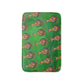 Tapis De Bain Noël Kangaroo sur le dos vert peint (Devant (Vertical))