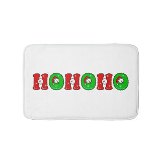 Tapis De Bain Noël mignon de bonhomme de neige de rire de HOHOHO