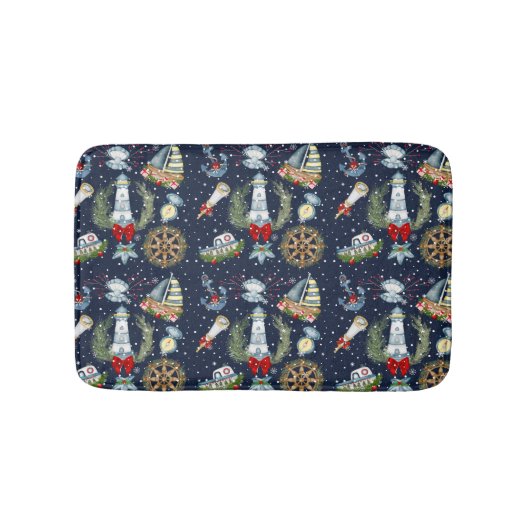 Tapis De Bain Noël nautique (Devant)