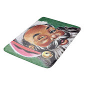 Tapis De Bain Noël noir du Père Noël afro-américain (Angle)