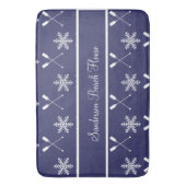 Tapis De Bain Noël Paddles nautiques plage de paddles d'hiver (devant Vertical)