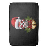 Tapis De Bain Noël Père Noël Jour Du Crâne Sugar Morts (devant Vertical)