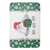 Tapis De Bain Noël Santa Hat Maltese Chien mignonne Drôle (devant Vertical)