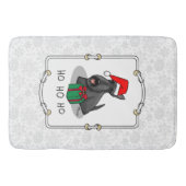 Tapis De Bain Noël Santa Hat Scottish Terrier (noir) mignonne (Devant)