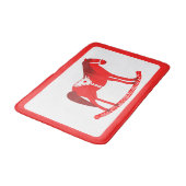 Tapis De Bain Noël scandinave Cheval Rocking (Angle)