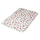 Tapis De Bain Noël Vacances Mignonne Décoration Santa Hat (Angle)