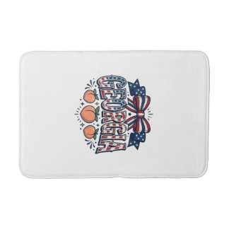 Tapis De Bain Nœud de pêche de Géorgie patriotique vintage 4 jui