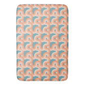 Tapis De Bain Noeud saumon et Turquoise (devant Vertical)