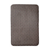 Tapis De Bain Noir avec Pois de pêche (Devant (Vertical))