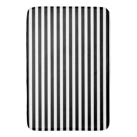 Tapis de bain noir/blanc (devant Vertical)