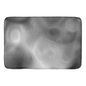 Tapis De Bain Noir, blanc et gris marbré Abstrait (Devant)