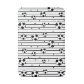 Tapis De Bain Noir Blanc Football Striy Boys (Devant (Vertical))
