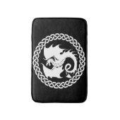 Tapis De Bain Noir celtique de dragon de cercle (Devant (Vertical))