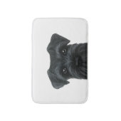 Tapis de bain noir de Schnauzer, conception (Devant (Vertical))