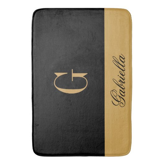 Tapis De Bain Noir d'or (devant Vertical)