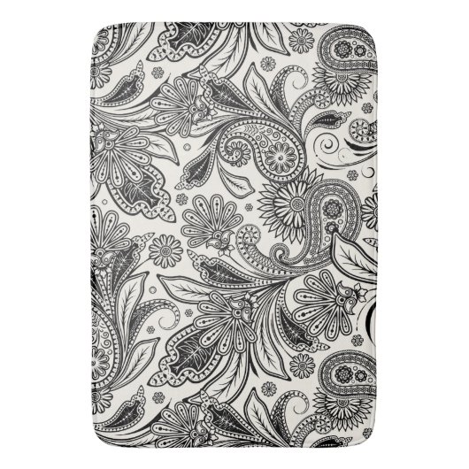 Tapis De Bain Noir et blanc (devant Vertical)