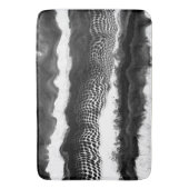 Tapis De Bain Noir et blanc Abstrait Illusion Art moderne (devant Vertical)