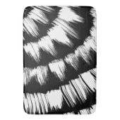 Tapis De Bain Noir et blanc brossé (devant Vertical)