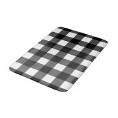 Tapis de bain noir et blanc de contrôle de Buffalo (Angle)