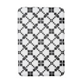 Tapis De Bain Noir et blanc, géométrique, simple, à la mode (Devant (Vertical))