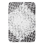 Tapis De Bain Noir et blanc Grainé de détresse (devant Vertical)