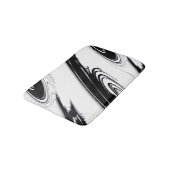 Tapis De Bain Noir et blanc moderne (Angle)