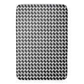 Tapis De Bain Noir et blanc Moderne Vagues Sharp (devant Vertical)