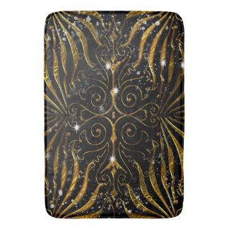 Tapis De Bain Noir et étincelle victorienne d'or
