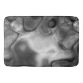 Tapis De Bain Noir et Marbre blanc abstrait (Devant)