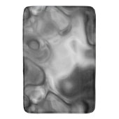Tapis De Bain Noir et Marbre blanc abstrait (devant Vertical)