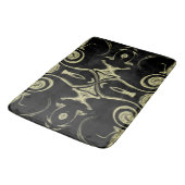 Tapis De Bain noir et or (Angle)