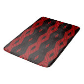 Tapis De Bain Noir et rouge croisé (Angle)