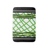 Tapis de bain noir et vert (Devant (Vertical))