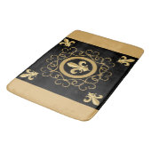 Tapis De Bain Noir français (Angle)