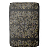Tapis De Bain Noir, gris et or (devant Vertical)