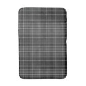 Tapis De Bain Noir Gris Plaid Motif Minimal Chic Design (Devant (Vertical))