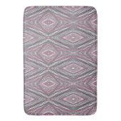 Tapis De Bain Noir gris rose et blanc (devant Vertical)