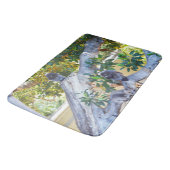 Tapis De Bain Noir Langur Singes Manger, Mousse Mémoire Bathmat (Angle)