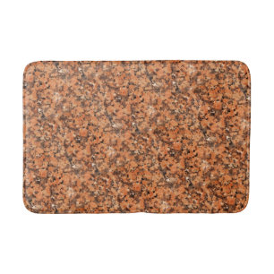 Tapis De Bain Noir orange repéré de motif animé de texture de