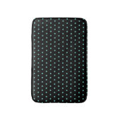 Tapis De Bain Noir Polka TURQUOISE élégant (Devant (Vertical))