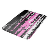 Tapis De Bain noir rose et blanc (Angle)
