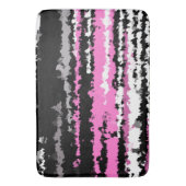 Tapis De Bain noir rose et blanc (devant Vertical)