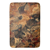 Tapis De Bain Noir, rouge et rouille (devant Vertical)