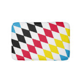 Tapis De Bain Noir rouge jaune Bavaria Motif Drapeau Diamant (Devant)