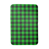 Tapis De Bain Noir Vert Plaid Chèque Bain Mat (Devant (Vertical))