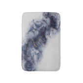 Tapis De Bain Noix d'encre bleu foncé et or (Devant (Vertical))