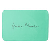 Nom de calligraphie de script bleu vert élégant